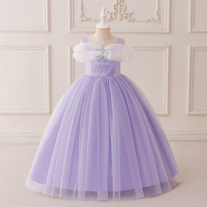 Sleeping Beauty Princess Cosplay Girls Dress Carnival Christmas Halloween Costumes Sequin Party Dress Birthday Wedding Prom Gown
