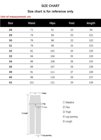 2024 New Men's Clothing Casual Jeans Winter New Fleece Pants Thick Warm Fashion Straight Fit Male Denim Trousers