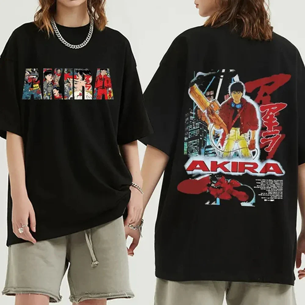 Japanese Anime Neo Tokyo Akira T Shirt Movie Science Fiction Manga Shotaro Kaneda Men Short Sleeve T Shirts 100% Cotton 72417