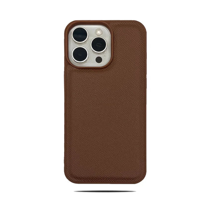 Ultra Thin Epsom PU Leather Magnetic Phone Case Non-Slip Grip Anti Fingerprint Phone Cover for iPhone 17 Pro 17 Pro Max