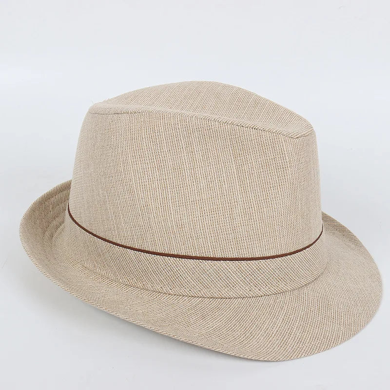 Spring&Autumn Men Fedoras  Top Jazz Plaid Hat Adult Bowler Hats Classic Version Chapeau Hats