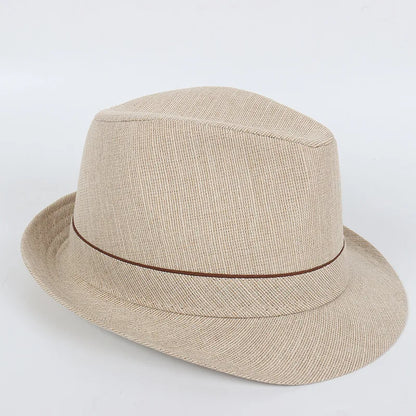Spring&Autumn Men Fedoras  Top Jazz Plaid Hat Adult Bowler Hats Classic Version Chapeau Hats