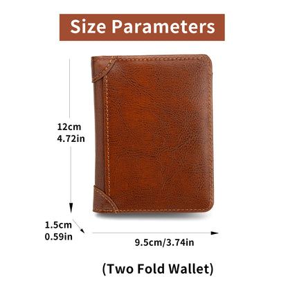 Classic Style Wallet PU Men's Wallet Short Men's Wallet Wallet Men's Fashion High Quality