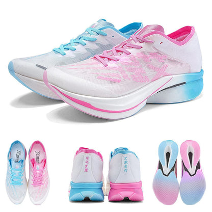 Carbon Plate Sports Shoes Marathon Professional Running Shoes Shock Absorbent Breathable Jogging Shoes Unisex 095