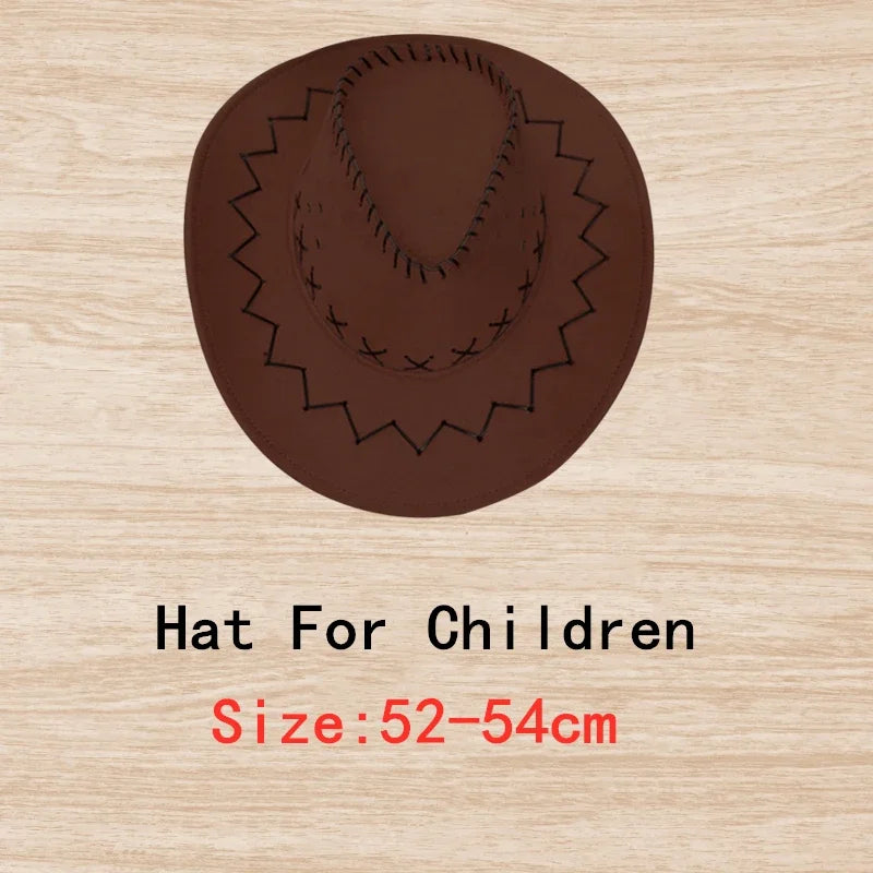 2024 Children Adult Cowboy Cosplay Costumes Halloween Party Masquerade Boy Woman Wild West Fancy Cowgirl Vest Cap Scarf Outfits