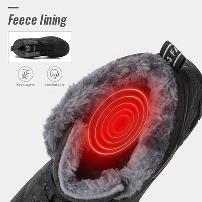 Men Winter Snow Boots Super Warm Men Hiking Boots Waterproof Men's Boots Outdoor Sneakers Non-slip Rubber Men's Work Ankle Boots