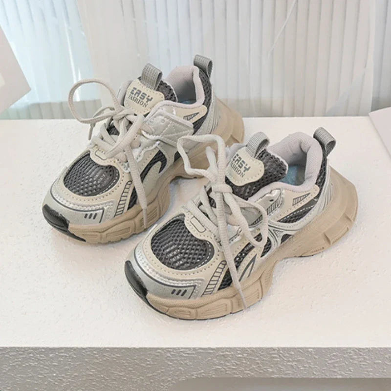 Children Sports Shoes Spring Autumn Mesh Breathable Causal Training Sneakers for Boys Girls Classic Kids School Basketball Shoes