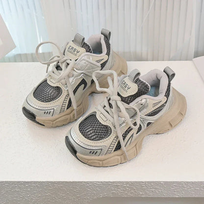Children Sports Shoes Spring Autumn Mesh Breathable Causal Training Sneakers for Boys Girls Classic Kids School Basketball Shoes