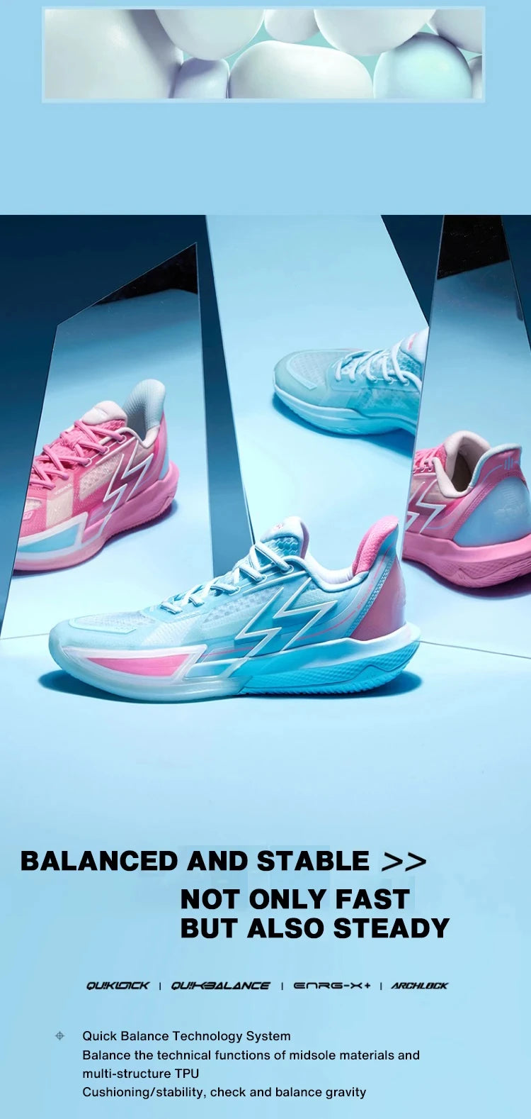 BIG3 4.0 Quick Unisex Basketball Sports Shoes Comfort Wear-Resistant Anti-Slip Mesh Breathable Sneakers 672321105