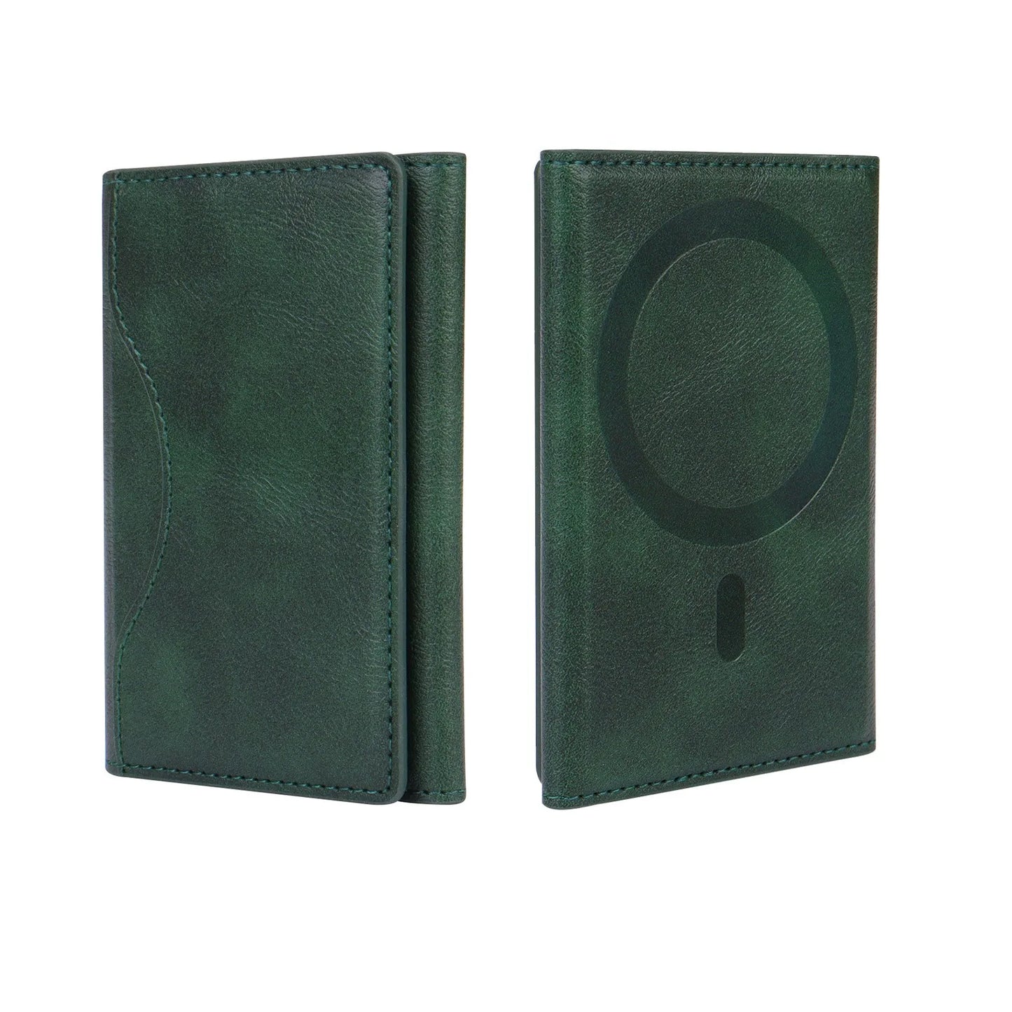 Trifold Magnetic Phone Wallet PU Leather Card Bag Magnetic Card Holder Wallet Storage for IPhone16 15 12 13 14 Pro Max Plus Mini