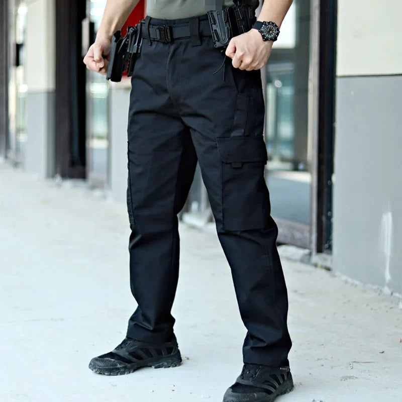 Outdoor Tactical Pants Men Casual Cargo Trousers Multi-pocket Waterproof Pant Autumn Spring Outdoor Workwear Hiking Trousers