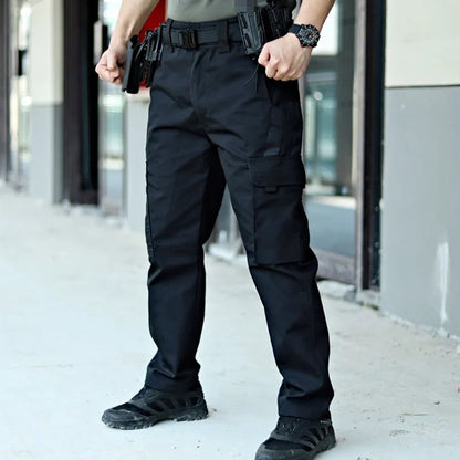 Outdoor Tactical Pants Men Casual Cargo Trousers Multi-pocket Waterproof Pant Autumn Spring Outdoor Workwear Hiking Trousers