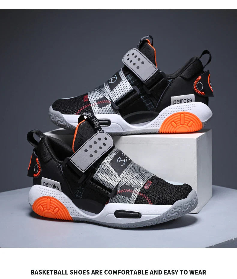 2024 New Children's Basketball Shoes For Boys Girls Non-slip Kids Sport Shoes Lightweight Outdoor Sneakers Trainers Footwear