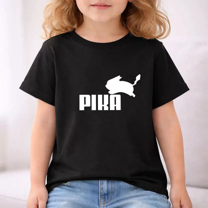 Summer Boy Girls Red Casual T Shirt Sets Rabbit Printed Kids Fashion Outfits Teen Children's Short Sleeve Tops Shorts 2pcs