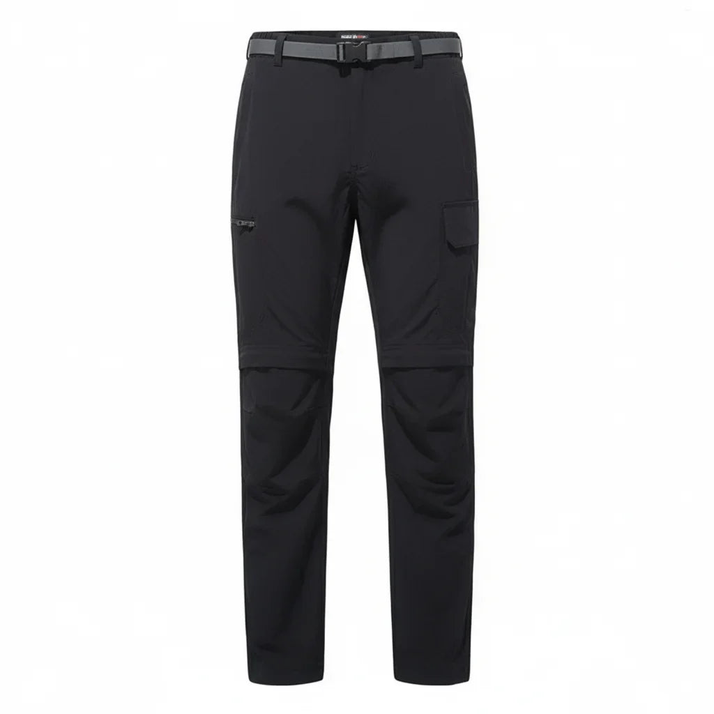 Fanuocetar Mens Removable Hiking Pants for Summer Quick Dry Camping Trekking Climbing Outdoor Scratch-resistant Stretch Pants