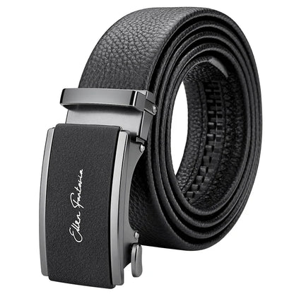 Men Belts Automatic Buckle Belt Genuine Leather High Quality For Men Leather Strap Casual For Jeans
