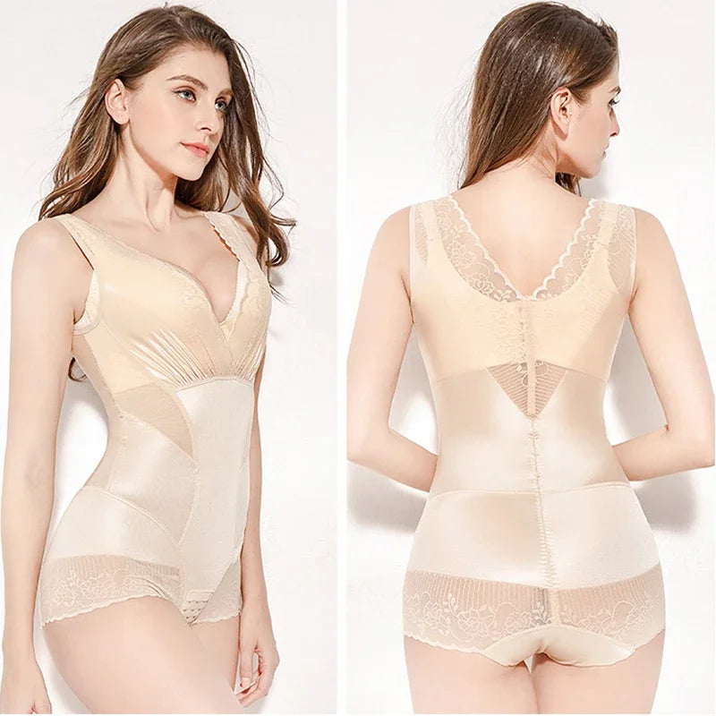 Women Bodysuits Shapewear Control Waist Trainer Body Shaper Slimming Underwear Tummy Trimmer Postpartum Rompers Butt Lifter