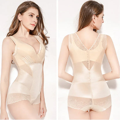 Women Bodysuits Shapewear Control Waist Trainer Body Shaper Slimming Underwear Tummy Trimmer Postpartum Rompers Butt Lifter