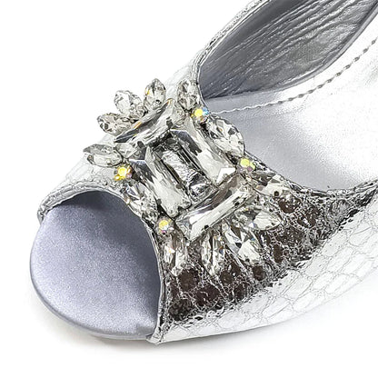 Italian Shoes and Bags Matching Set 2024 Women Heel Party for Silver Colour Italian Design Wedding Bigger Size Shoes