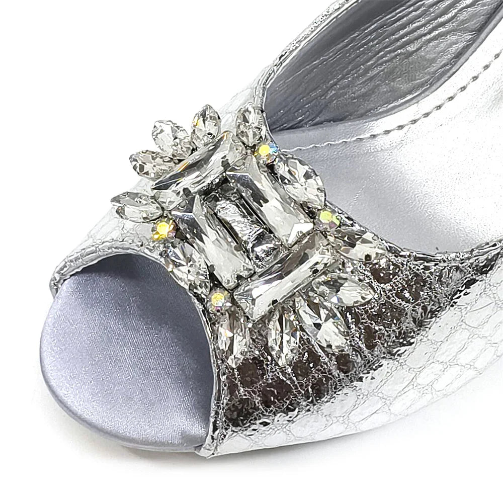 Gold Color Nigeria Fashion Rhinestone-encrusted Ladies Party Shoes And Special Bag High Heels Wedding Handbag