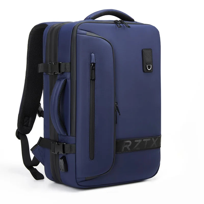 Travel Men Expanded Laptop Backpack vacuum compression hiking Backpack USB charging Business Large Capacity Backpack For Pumps