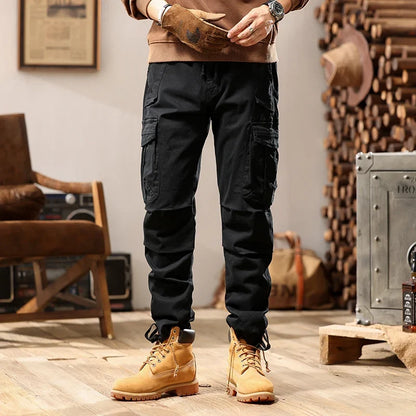 New Men Fashion Military Cargo Army Pants Slim Regualr Straight Fit Cotton Multi Color Camouflage Green Yellow Trousers BL7606