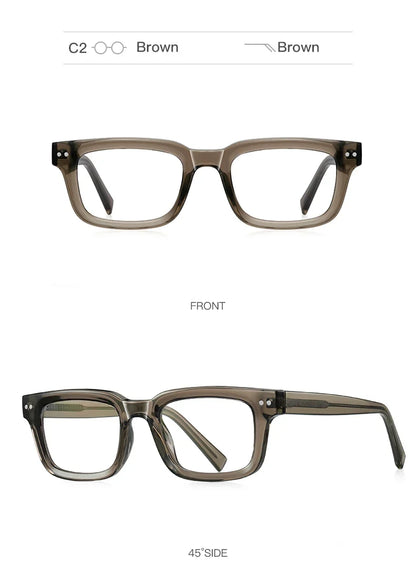 Men's glasses Square Classic Business Anti-Blue Light Reading Glasses Myopia Hyperopia Prescription Customized PFD2189
