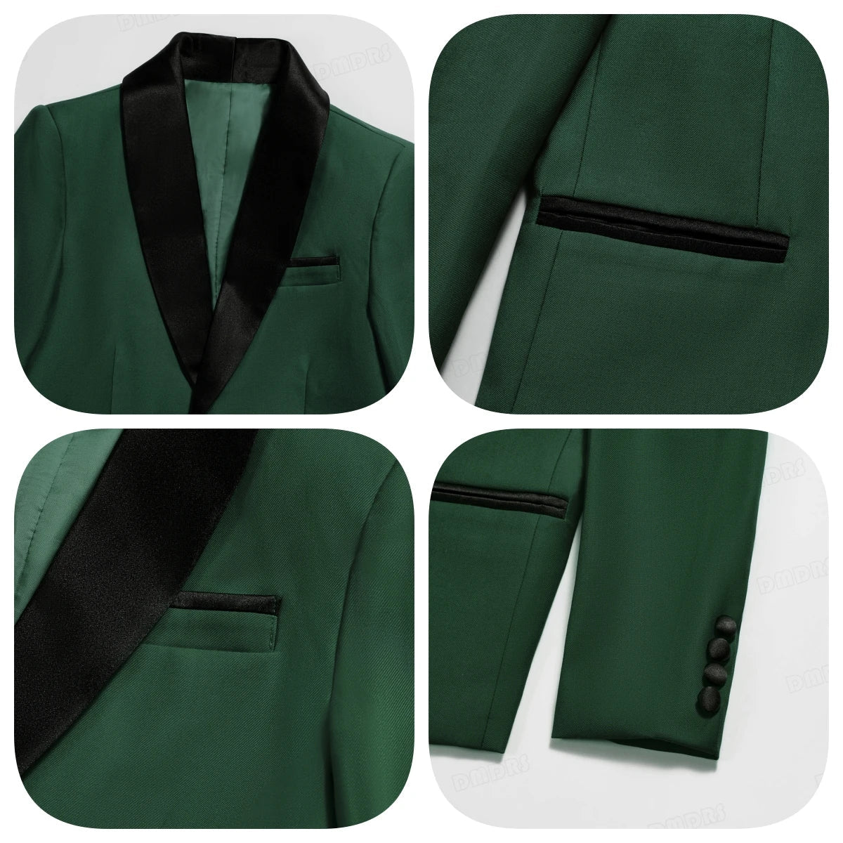 Regular Fit Boy's Formal Suit Set, 4 Pieces Smart Suits For Kid From 3 To 14 Years Shawl Neck Wedding Guest Outfit For Children