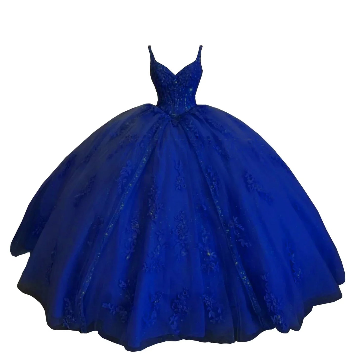 Women's Sweetheart Quinceanera Dresses Ball Gown Spaghetti Straps Applique Sweet 16 Dresses for Teens