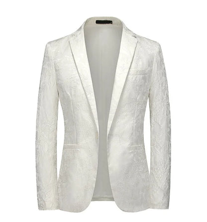 2026 New Men Business Social Suit Jacket Summer Male Single Breasted Thin Dress Male Jacquard Blazers Coats