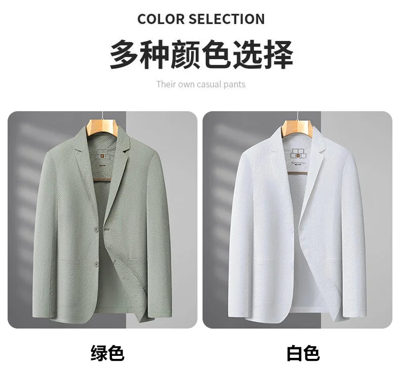 Summer new style suit jacket - Men's fashionable lightweight breathable quick-drying coat with sun protection fabric