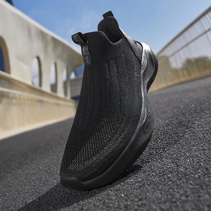 Lightweight Slip-On Men Running Shoes Breathable Mesh Upper Cushion Comfort Soft Soled Male Sneakers 672542215F