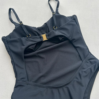 Sexy Cut Out Underwired Women Swimwear One Piece Swimsuit Female Extreme String Mini Micro Thong Bather Bathing Suit Swim V7744