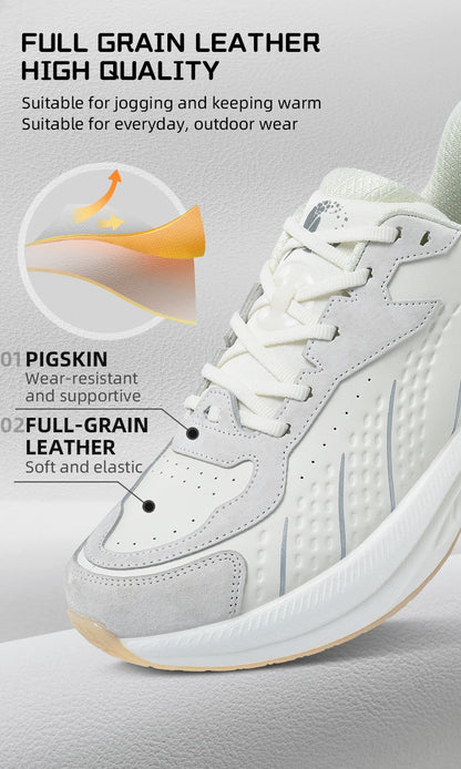 2025 Winter Training Running Shoes for Men Sport Shoes Leather Warm Wear-resistant Female Jogging Shoes Walking Sneakers