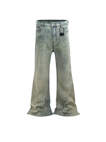 Vintage Wide Leg Jeans Men's and Women's Casual Long Pants Trendy On The Ground ZJ091