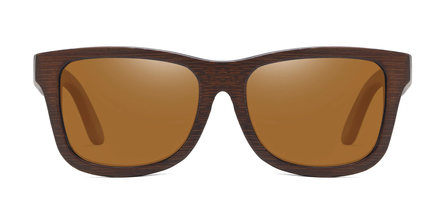 Natural Bamboo Wooden Sunglasses Handmade Polarized Glasses Mirror Coating Lenses Eyewear With Gift Box