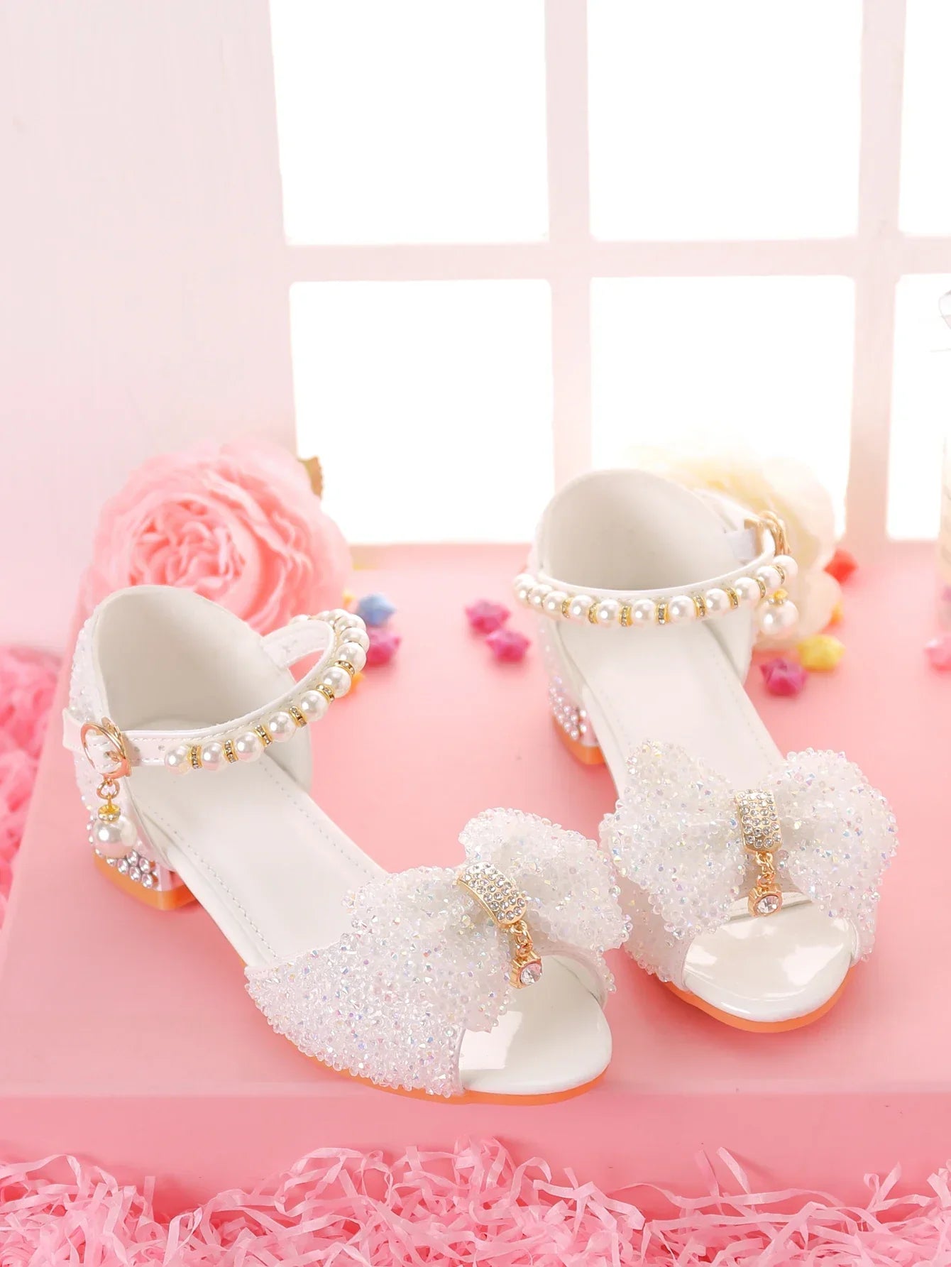 Girls' Dress Sandals For Formal Occasions, Children High Heels For /Models Performance And Fashion Show