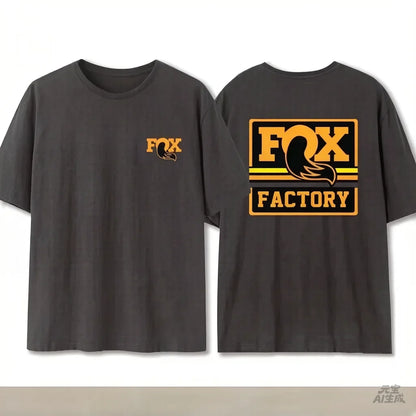 Summer Fox Racing Cross - country Mountain Bike Commemorative T - shirt High Quality Fashion Men Women Short Sleeve Round Neck