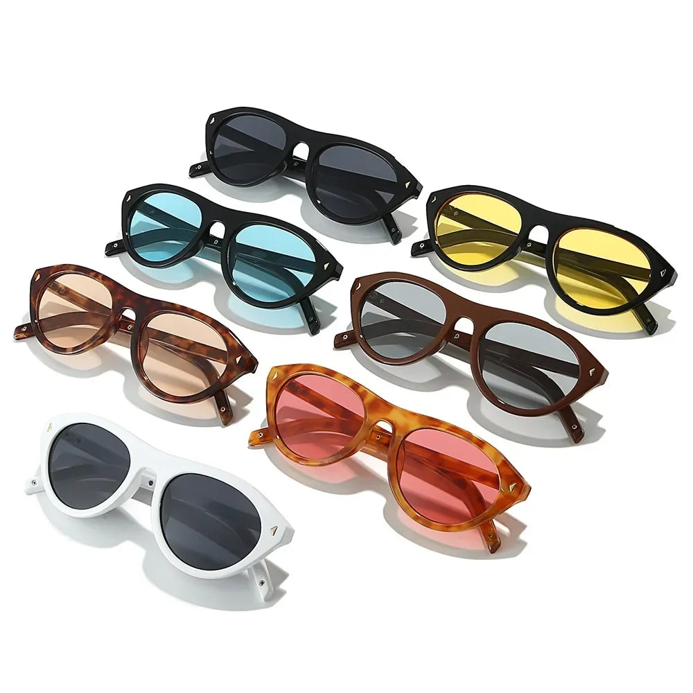 Top Selling cat eye sunglasses for women vintage small frame gradient uv400 sun glasses men retro hip hop driving shades