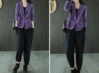 Female Crop Coats and Jackets Solid Long Sleeve On Promotion Women's Short Blazers Korean Fashion Luxury Clothing Sale Outerwear