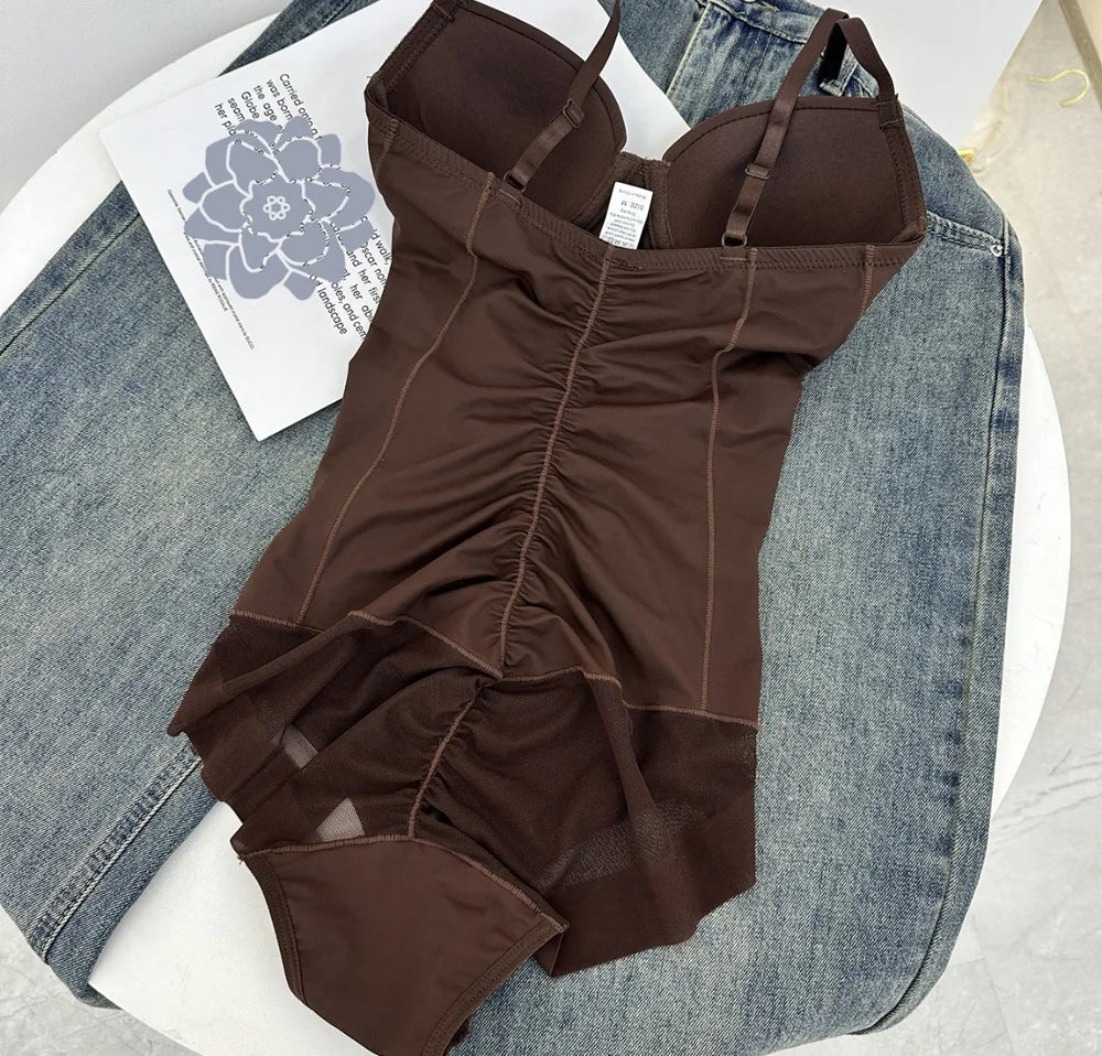 Women Shapewear Bodysuit Tight Slimming body Shaper Bodysuit with Bras