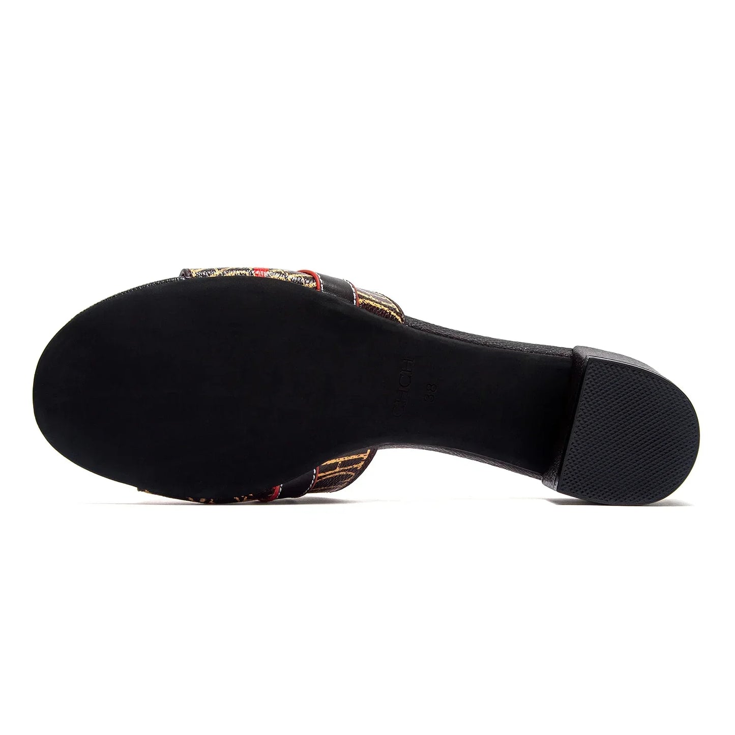 Woman Middle Heel Slippers Luxury Brand Women's Shoes Retro Design 2025 Summer New