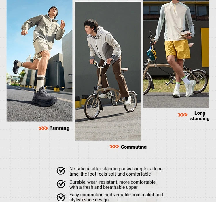 N40 Men Running Shoes Trendy Rebound Cushioning Soft Durable Airy Mesh Stable Lightweight Male Sneakers 672532207