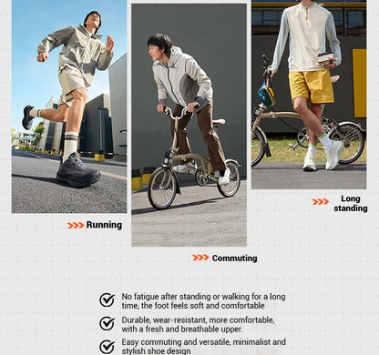 N40 Men Running Shoes Trendy Rebound Cushioning Soft Durable Airy Mesh Stable Lightweight Male Sneakers 672532207
