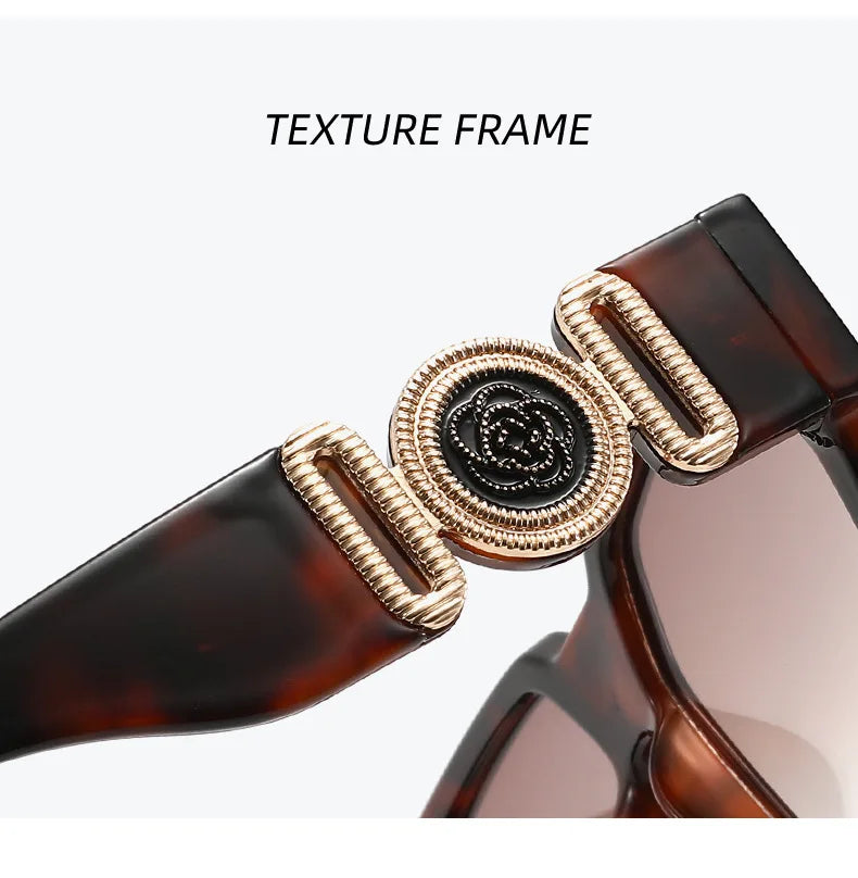 INS 2026 New Fashion Sunglasses Women Wide-leg Sun Glasses Men Trendy Brand Square Oversized Anti Blue Light Flat Mirror UV400