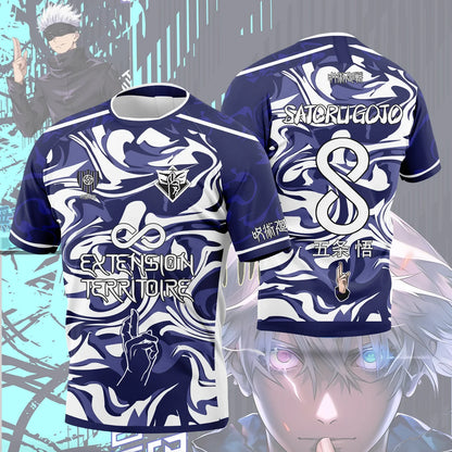 Bandai Jujutsu Kaisen Anime Character-themed Jerseys Adult Kids Athleisure T-Shirts Summer Quick-drying Soft Lightweight Comfy