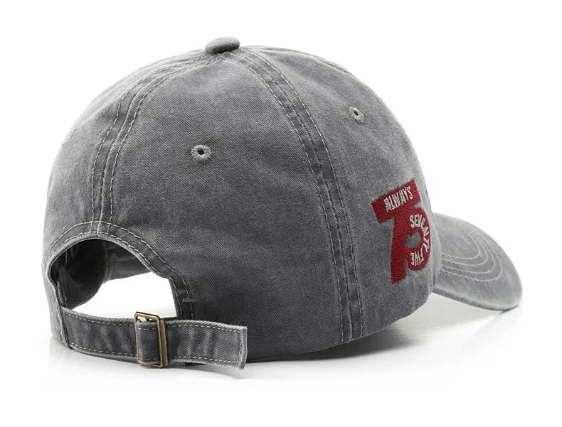 2025 Spring/Summer Unisex Cotton Baseball Cap Vintage Washed with Alphabet  ALWAYS Embroidery - Hip-Hop Inspired Snapback Design