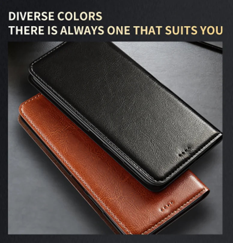 Crazy Horse Genuine Leather Flip Case For Apple iPhone 12 13 14 15 16 16e 17 Pro Max Plus Mini Air Phone Cover Card Cases