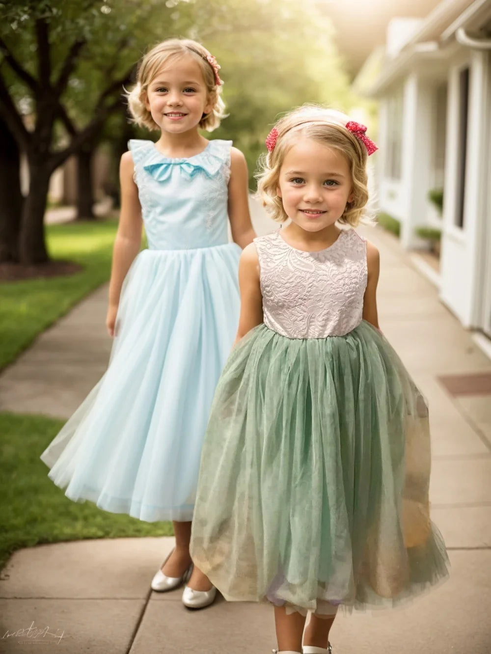 2024 Flower Girl Dress Baby Kids Summer Princess Party Lace Wedding Birthday Dresses Children Clothing 2 4  6 8 10 12 14