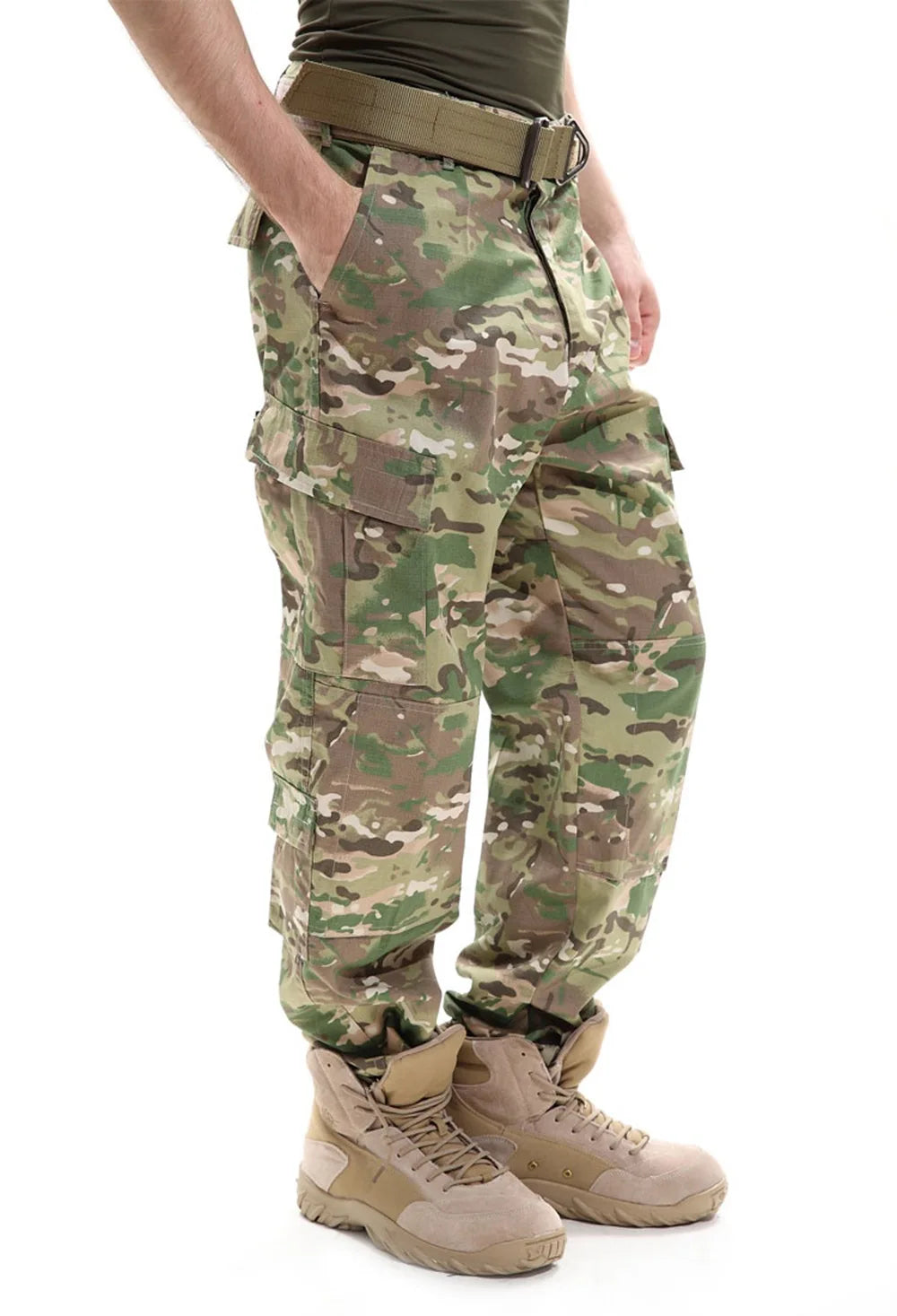 Men's Uniform Camouflage Tactical Multicam Cargo Pants Army Combat Long Trousers Fisthing Climbing Hunting Pants